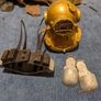 Vintage Action Man, Deep Sea Diver, Helmet, Weight Belt And Boots, 1967 Image 2