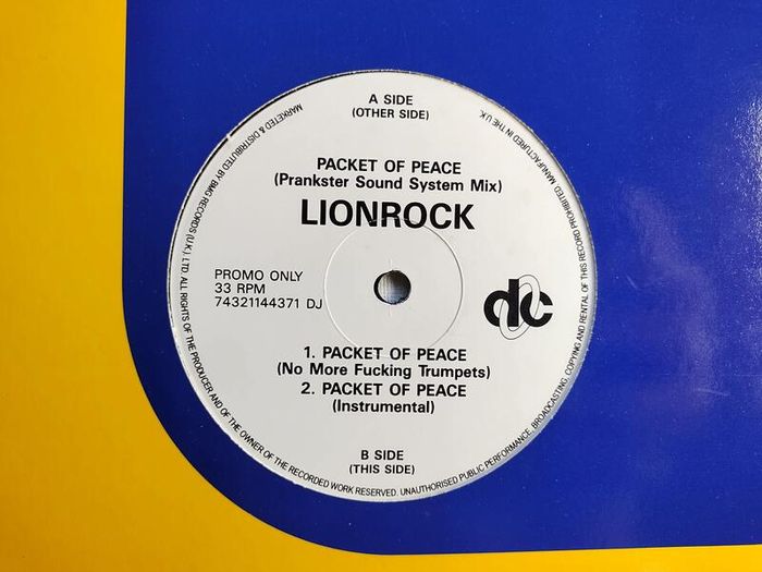 Lionrock - Packet Of Peace - Deconstruction Records - DJ Promo COPY! Lionrock CLASSIC Acid HOUSE!