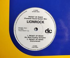 Lionrock - Packet Of Peace - Deconstruction Records - DJ Promo COPY! Lionrock CLASSIC Acid HOUSE!
