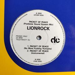 Lionrock - Packet Of Peace - Deconstruction Records - DJ Promo COPY! Lionrock CLASSIC Acid HOUSE!