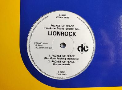 Lionrock - Packet Of Peace - Deconstruction Records - DJ Promo COPY! Lionrock CLASSIC Acid HOUSE!