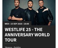 Westlife 2 Wednesday Standing ticket