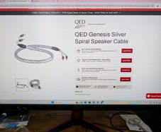QEQ genesis silver spiral speaker cable