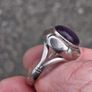 Vintage Amethyst Sterling Silver Ring(7.2g) Image 5