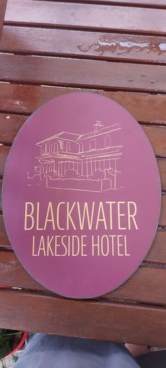 2 x blackwater lakeside hotel advertising signs ,not metal,lovely advertising display items,,buyer collects or pays postage thank you,,price for both ,or sell separate,sold as seen .