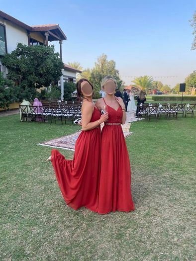 Rust Bridesmaid Dress x3