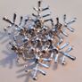 Costume jewellery Snowflake Brooch Image 2