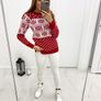 Women's Christmas sweater with snowflakes Image 7