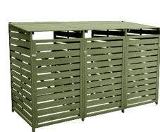 Wheelie Bin Cover  3 Bay Forest Green