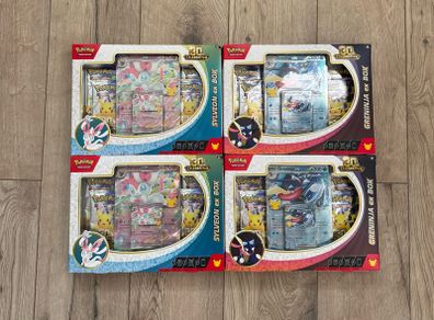 Pokemon 30th Anniversary Ex Boxes x4 Brand New Sealed