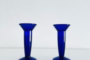 cobalt blue candle holder