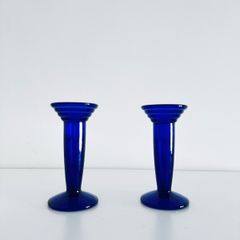 cobalt blue candle holder