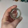 236 - Set of 3 1950s Vintage Clear Glass Embossed Letters Science Medicine Pills Chemicals Collectible Decorative Jars Image 5