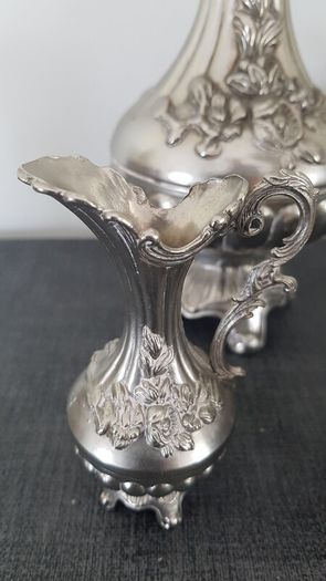 4 Vintage Made in Italy  Pithers Set Vases with Handle