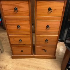 Narrow chest of drawers x2