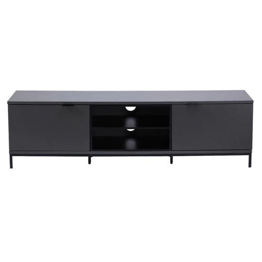 Alphason Chaplin ADCH1600 Charcoal / Black TV Cabinet