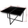 9 Piece Outdoor Dining Set with Cushions Poly Rattan Black Image 7