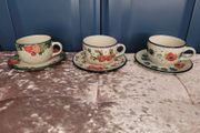 Boleslawiec pottery- cups and saucers