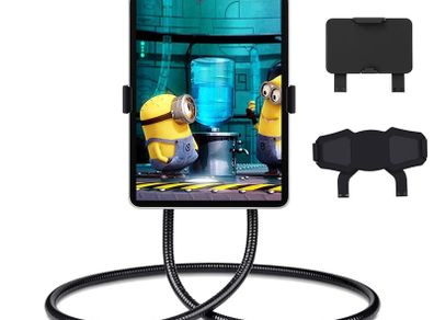 Cell Phone Holder, Universal Neck Phone Holder for Bed Mobile Phone Stand Flexible Long Arm Gooseneck Stand Multiple Function Lazy Bracket for iPhone 12 11 Pro Xs Max 8 7 Samsung S10 and More