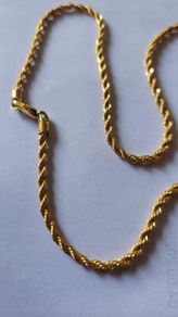 24K Solid Yellow Gold Round Snake Chain