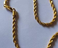 24K Solid Yellow Gold Round Snake Chain