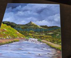 Jim Barnes original canvas landscape painting