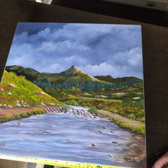 Jim Barnes original canvas landscape painting