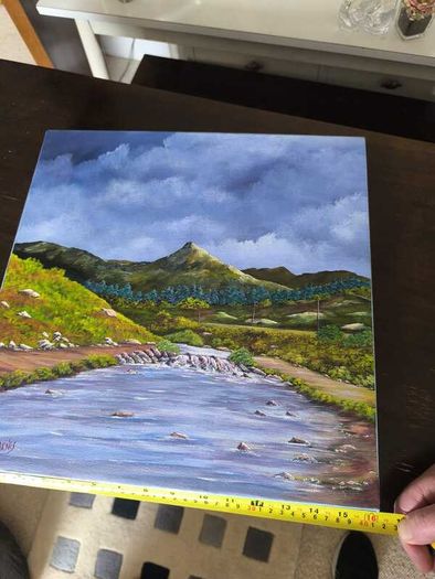 Jim Barnes original canvas landscape painting
