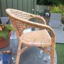 Rattan chair for a child, very cool piece, metal feet, D18 Image 4