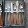 cutlery with walnut handles Image 2