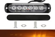 2 X Amber 6 Led Recovery Strobe Grill Breakdown Flashing Light