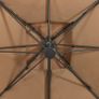Cantilever Umbrella with Double Top 300x300 cm Taupe Image 4
