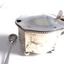Art Deco sterling silver 154g cruet salt pepper set 1911 1914 Image 3
