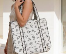 Brand New Hand block printed Cotton Quilt Bag