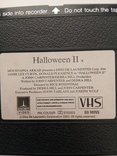 Halloween 2 On Thorn Emi Video 1981.