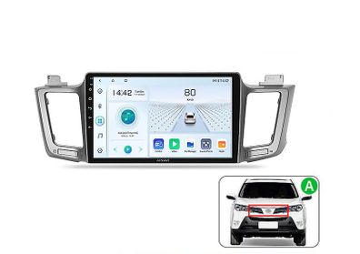 Car radio For Toyota RAV4 RAV 4 XA40 2012-2019 Carplay Android Auto Qualcomm Car Stereo Multimedia Player DSP 48EQ 2 Din