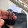 CK beautiful black cubic ear rings Image 9