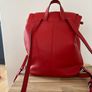 Coach pebble leather red backpack Image 7