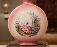 Lovely Vintage 1940's moon flask Vase