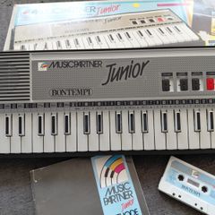 vintage Bontempi junior keyboard with cassette in box