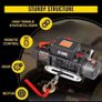 New winch 6  tone 12v suit recovery jeep  etc Electric Winch 13500 LBS/ 6123KG 12V 27M/92FT Synthetic Tow Rope 3 remote contro Image 3