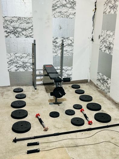 Adjustable Weight Bench Weights Dumbbells Barbell