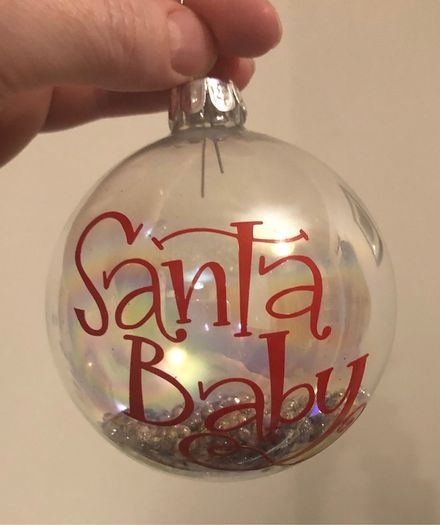 Personalised Glass Christmas baubles