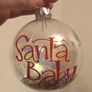 Personalised Glass Christmas baubles Image 8