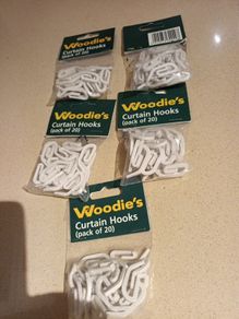 Curtain Hooks X 6 Packs - 20 in Each Pack.   B.N.W.T.