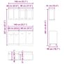 4 Piece Kitchen Cabinet Set Old Wood Image 7