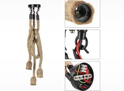 Tri rope lamp