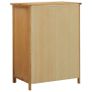Wardrobe 76x52x105 cm Solid Oak Wood Image 8