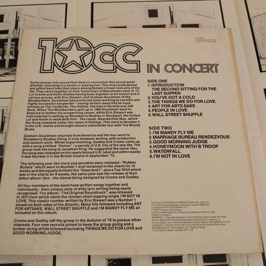 10CC - 10CC in Concert (Irish Pressing)
