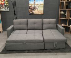 Light Grey Fabric Sofa Bed, Special Offer!